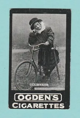 Comedian  Dan  Leno  On  A  Bicycle  -  Ogdens  Tabs  -  1901 • £4.95