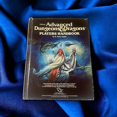 1978 TSR Official Advanced Dungeons Dragons Players Handbook #2010-E. Gary Gygax • $27.95