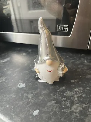 Rubber Latex Mould Little Scandi Christmas Gonk Gnome Holding Gift Xmas Craft • £6.50