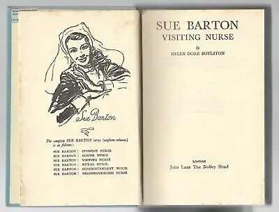 £6 • Buy SUE BARTON VISITING NURSE  By Helen Doyle Boylston ( John Lane HB, 1952)