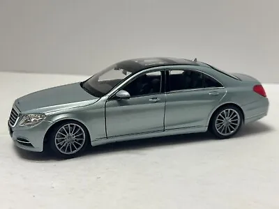 Welly 1:24 2015 Mercedes-Benz S-Class Silver Diecast 24051SG • $24.99