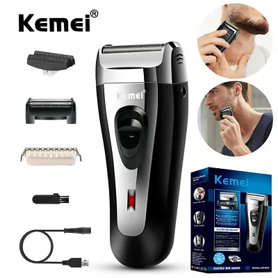 Men's USB Electric Shaver Trimmer Razor Hair Beard Shaving Machine Rechargeable • $10.99