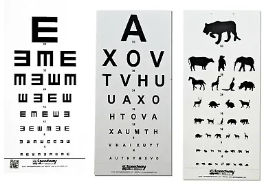 £27 • Buy Distant Vision Testing Charts Eye Testing Chart (set Of 3)