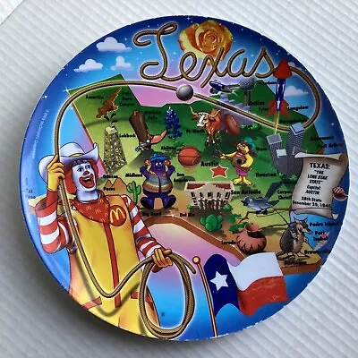 Vintage TEXAS-McDonald’s State Collector’s Plate-2002 Suncoast Industries • $9.99