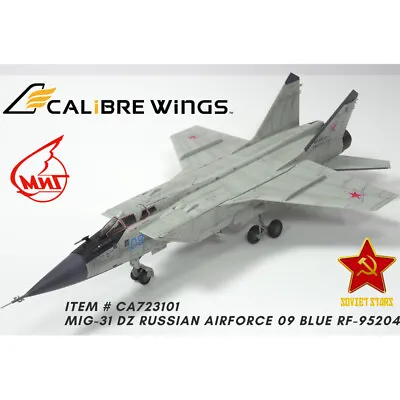 CALIBRE WINGS 1/72 MiG 31 DZ Russian Air Force 09 BLUE RF-95204 Aircraft Model  • $352.44