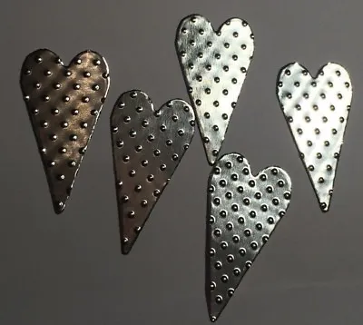 10th Wedding Anniversary Scatter Decorations/tin Hearts/embellishments/confetti • £1.39