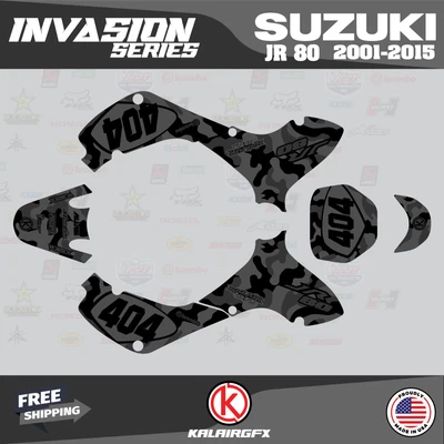$144.77 • Buy Graphics Kit For SUZUKI JR80 (2001-2015) JR 80  INVASION-smoke