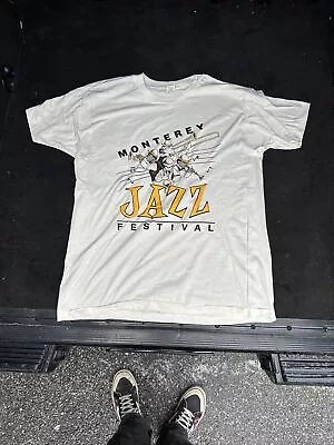 Dead Stock Vintage Monterey Jazz Festival T-Shirt XL Screen Stars 80s • $5