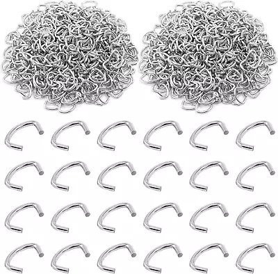 1000Pcs 1/2  Galvanized Hog Rings Assortment Kit Professional Upholstery • $18.99