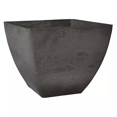 Arcadia Garden Products PSW Pot 16 X16 X13  Square Wood Dust Dark Charcoal • $59.37