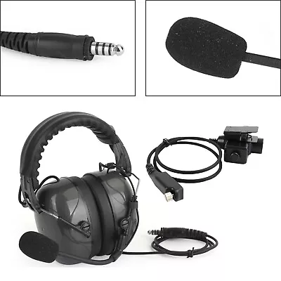 C5 Adjustable Noise Cancelling Headset 6-Pin U94 PTT For STP8040 STP8080 STP9000 • £51.59