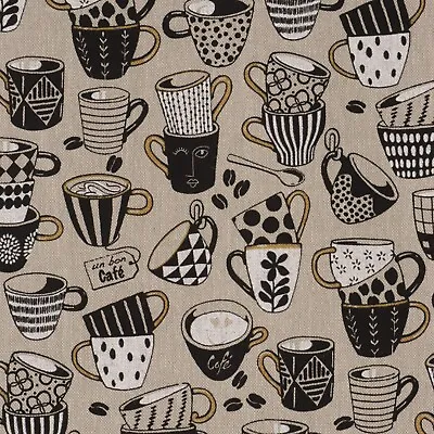 £1.99 • Buy Bon Cafe Fabric 140cm Cotton Blend French Kitchen Curtains Furnishing Upholstery