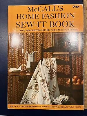 McCall's Home Fashion Sew - It Book 1965 Curtains Spreads & Table Covers • $2.37