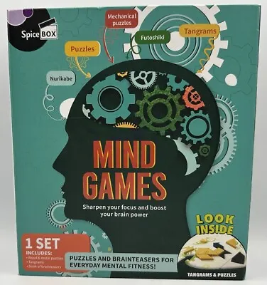 Mind Games Puzzles And Brain Teasers Tangrams & Puzzles  Mental Fitness • $28.32