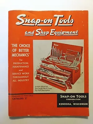 Vtg 60s 1965 Snap-On Tools CATALOG Z Shop Equipment Mechanics Industrial Garage  • $38