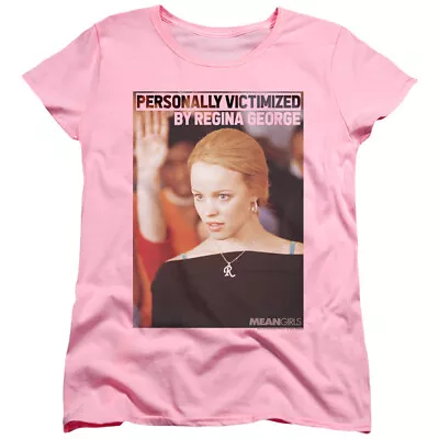 Mean Girls Womens T-Shirt Regina George Victim Pink Tee • $23.39