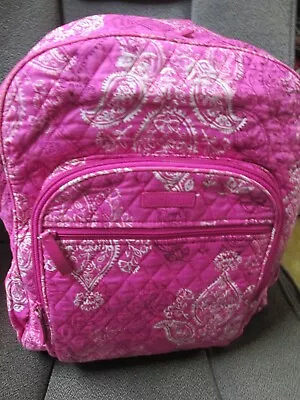   Pink Paisley Vera Bradley Backpack   - Full Size • $18.89