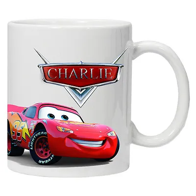 £7.99 • Buy NEW Personalised Cars Movie 6oz Child Mug Cup Tea