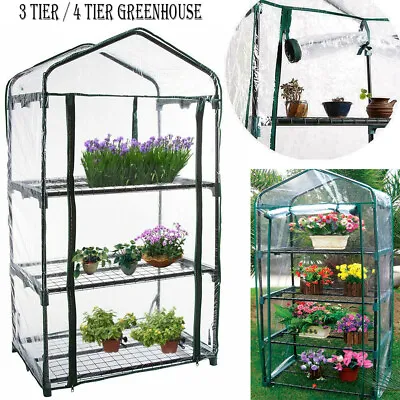 £9.99 • Buy 3 Tier Mini Greenhouse Outdoor Garden Planting Small Growhouse With Shelves