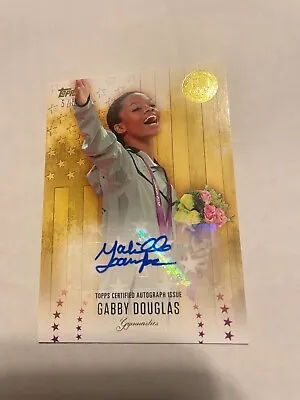 2016 Topps U.S. Olympic Gabby Douglas Team Champion Autograph Gold #USOCAGD #5/5 • $259