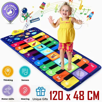 Piano Mat Keyboard Play Mat Music Dance Mat With 10 Keys Piano Mat 8 Selectable • £13.79