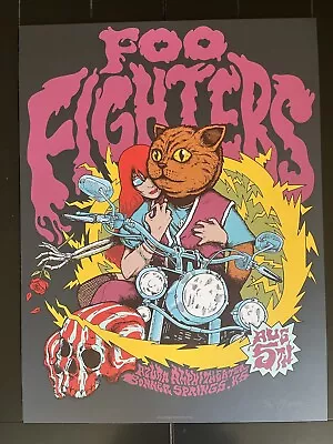 $289.99 • Buy Foo Fighters Kansas City Concert Poster 2021-jermaine Rogers Ap #/40 Black Var!