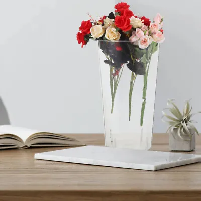 Tall Clear Plastic Flower Vase For Wedding/Home/Florist • £24.99