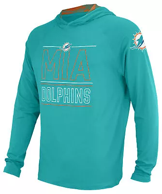 Zubaz NFL Men's Miami Dolphins Team Color Active Hoodie With Camo Accents • $49.99