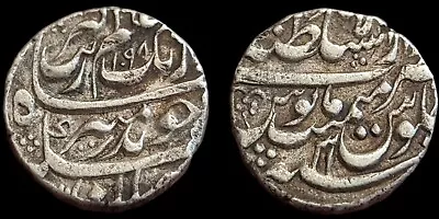 INDIA OLD ANTIQUE Mughal Coin Aurangzeb Silver Rupee  Lahore Mint • $75