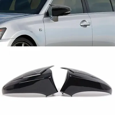 Side Mirror Cover Cap Replacement Black For Lexus IS200 IS250 IS300 IS350 14-20 • $46.54