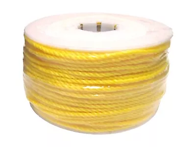 3/8  X 600' Polypropylene 3 Strand Twisted Rope Medium Lay Bulk Rigging Yellow • $59.97