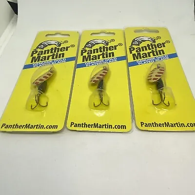 Panther Martin Lure 1/8oz Salamander Gold Red 4-PMRSAL-G-1/8oz Lot Of 3 • $14.77