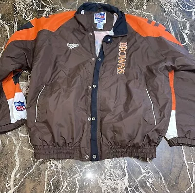 Vintage Pro Line Reebok Cleveland Browns Mens Jacket Size XL • $49.99