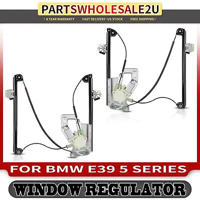 2x Front LH & RH Power Window Regulators W/ Motor For BMW 525i 528i 530i 540i M5 • $115.99