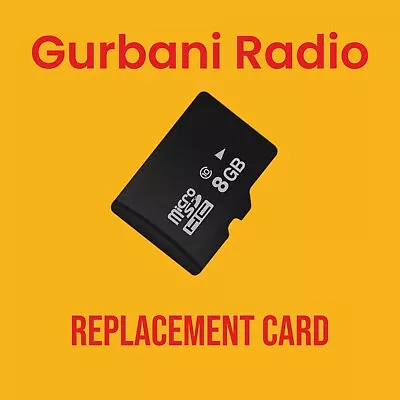 Gurbani Radio Player Memory Card Replacement 8GB • $9.95