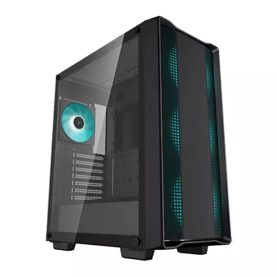 DeepCool CC560 V2 Black Mid Tower Chassis W/ Tempered Glass Window 4x 120mm L • £57.72