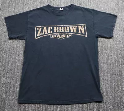 Zac Brown Band 2013 Concert Tour Double Sided Heavyweight Band Tee Shirt Adult M • $24.77