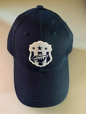 Minnesota Wild Hat Cap Adjustable Blue Grey Pre-Owned HT59+64 • $6.73
