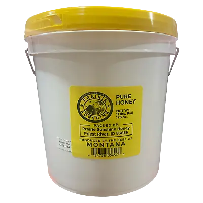 Prairie Sunshine 100% Natural Honey (11 Lb) Minimal Processing Preserves Enzymes • $62.95