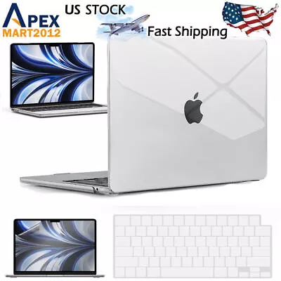 Fr MacBook Air 15” A2941 A3114 Clear Hard Case + Keyboard Cover&Screen Protector • $14.99