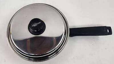 Lifetime T304 Stainless Steel 8.5” Skillet Sauce Pan With Lid USA • $29.99