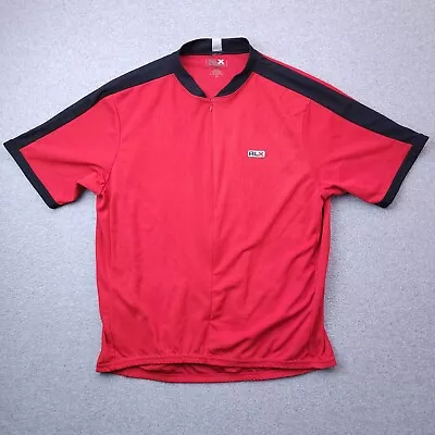 RLX Polo Sport Cycling Jersey Shirt XL Performance Red Zip Sz Mens • $24.98