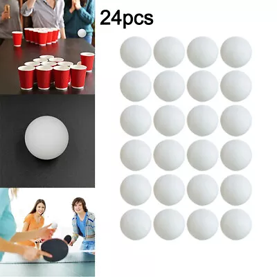 24Pcs Table Tennis Ping Pong Balls Plain Indoor Sporting Goods 40MM Plastic Ball • $13.99