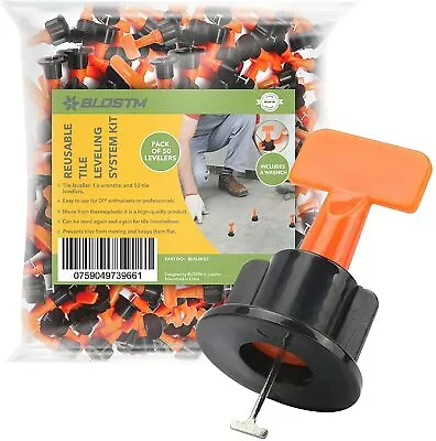 £10.29 • Buy BLOSTM 50 X Reusable Tile Levelling System Tool Kit Spacer Leveller Floor Clips