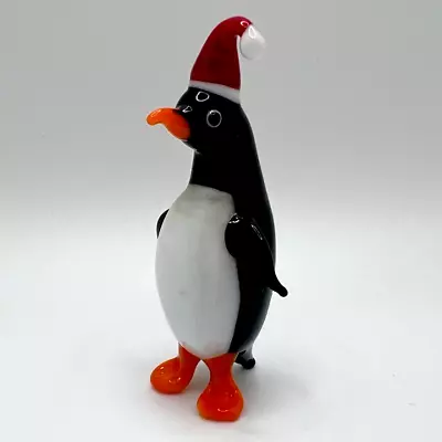 New!! Winter & Christmas Collection & Murano Glass Handcrafted Penguin Figurine • $29.90