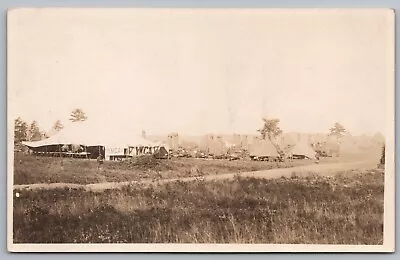 RPPC Postcard WWI Army Ammunition 7th Co. Training Camp Vermont *A4303 • $6