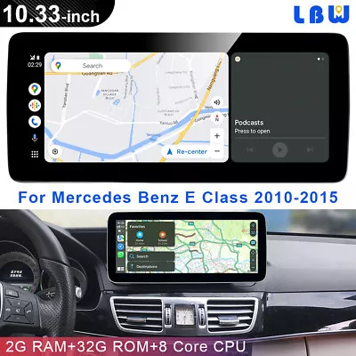 For Mercedes Benz E Class 2010-2015 10.33'' Carplay Car Stereo Radio GPS Wifi BT • $341.09