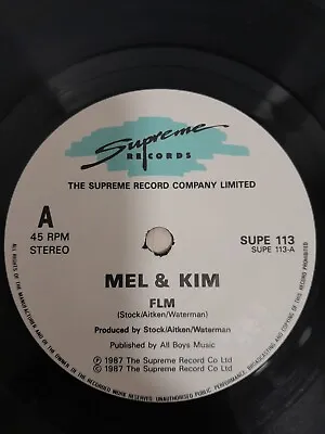 Mel & Kim  - FLM/Same On Supreme Label. Soul Original.   • £0.99