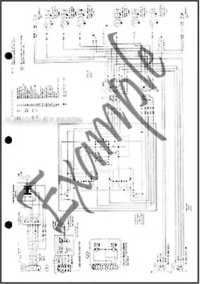 1994 Ford MUSTANG Fabbrica Foldout Cavi Diagramma Elettrico Schematico Originale • £35.79