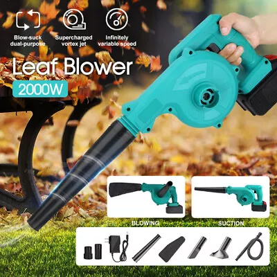 Cordless Electric Leaf Blower And Vacuum Home Car Dust Remover Cleaner • $42.49